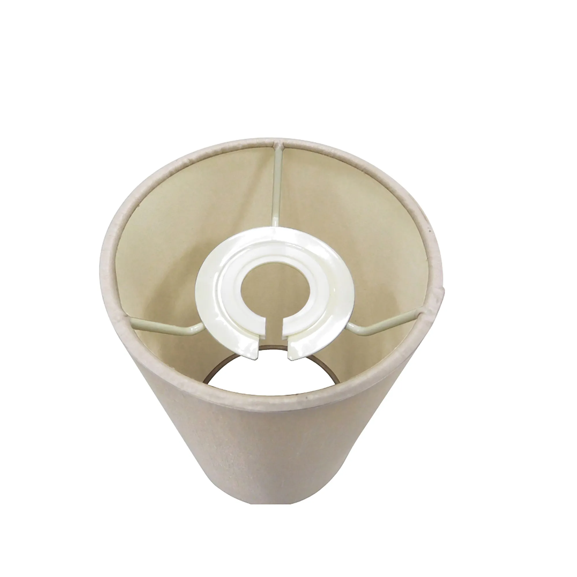Baymont 12cm Shade 3 Light Pendant Satin Nickel, Nude Beige/Moonlight DK0777  Deco Baymont SN NU